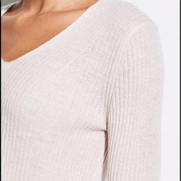 VINCE Ribbed Wool And Cashmere-Blend Sweater - Picture 3 of 13